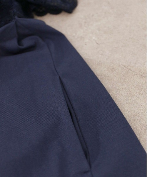 Marilyn Moon(マリリンムーン)の「laced handkerchief sleeve one-piece(ワンピース・レディース・ブラック/オフホワイト/ネイビー・FREE)」の12枚目の写真
