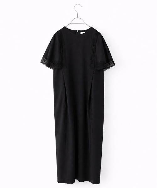 Marilyn Moon(マリリンムーン)の「laced handkerchief sleeve one-piece(ワンピース・レディース・ブラック/オフホワイト/ネイビー・FREE)」の14枚目の写真
