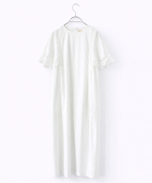 Marilyn Moon(マリリンムーン)の「laced handkerchief sleeve one-piece(ワンピース・レディース・ブラック/オフホワイト/ネイビー・FREE)」の15枚目の写真