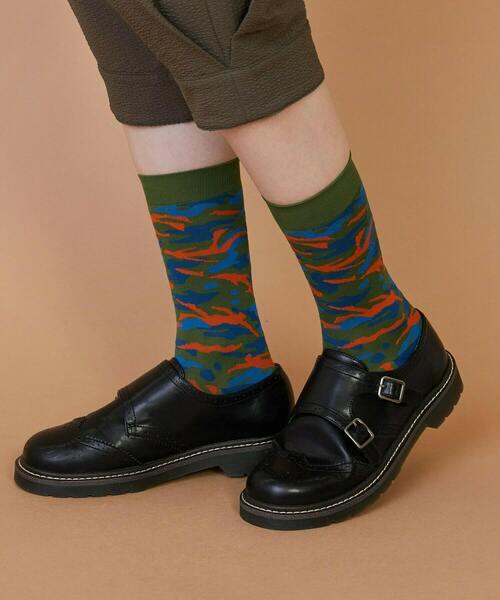 FRAPBOIS（フラボア）の「プラージュソックス（ソックス/靴下・レディース・ネイビー/ベージュ/グリーン・FREE）」の6枚目の写真