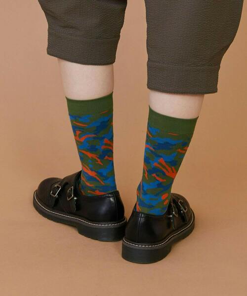 FRAPBOIS（フラボア）の「プラージュソックス（ソックス/靴下・レディース・ネイビー/ベージュ/グリーン・FREE）」の7枚目の写真