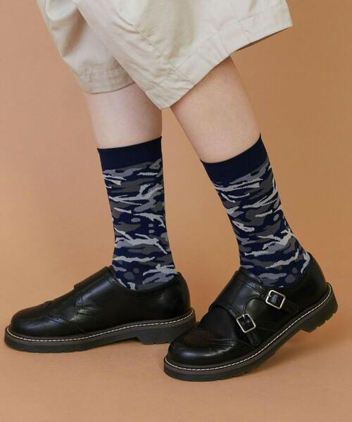 FRAPBOIS（フラボア）の「プラージュソックス（ソックス/靴下・レディース・ネイビー/ベージュ/グリーン・FREE）」の8枚目の写真