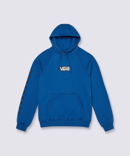 VANS(バンズ)の「ボックスロゴ フーディー / Vans Boxed Pullover True Blue VN000HP17WM1(パーカー・メンズ・ブルー・X-SMALL/LARGE)」の1枚目の写真