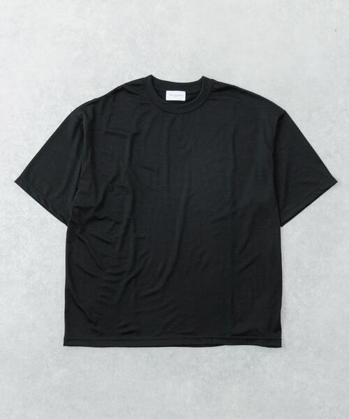 URBAN RESEARCH(アーバンリサーチ)の「new basic WASHABLE MERINO WOOL T-SHIRTS(Tシャツ/カットソー・メンズ・チャコールグレー/ブラック/ネイビー・LARGE/MEDIUM/X-LARGE)」の2枚目の写真