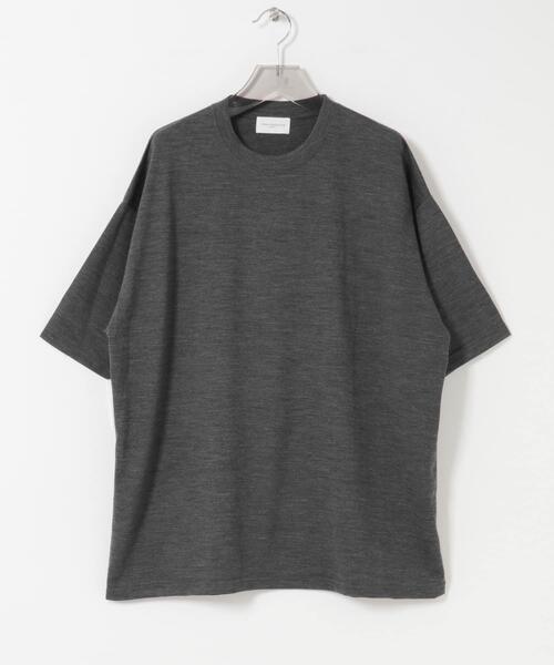 URBAN RESEARCH(アーバンリサーチ)の「new basic WASHABLE MERINO WOOL T-SHIRTS(Tシャツ/カットソー・メンズ・チャコールグレー/ブラック/ネイビー・LARGE/MEDIUM/X-LARGE)」の4枚目の写真