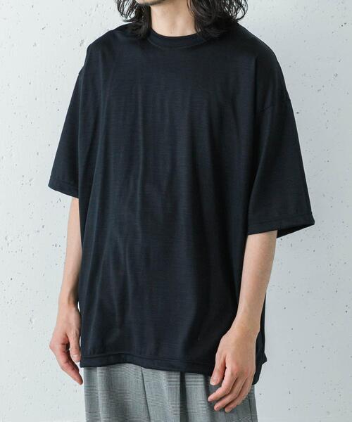 URBAN RESEARCH(アーバンリサーチ)の「『洗濯可』new basic WASHABLE MERINO WOOL T-SHIRTS(Tシャツ/カットソー・メンズ・チャコールグレー/ブラック/ネイビー・LARGE/MEDIUM/X-LARGE)」の22枚目の写真