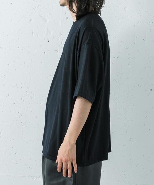 URBAN RESEARCH(アーバンリサーチ)の「『洗濯可』new basic WASHABLE MERINO WOOL T-SHIRTS(Tシャツ/カットソー・メンズ・チャコールグレー/ブラック/ネイビー・LARGE/MEDIUM/X-LARGE)」の6枚目の写真