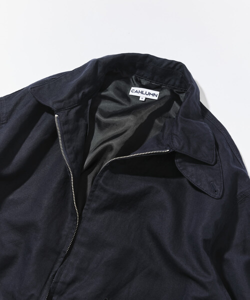 CAHLUMN/カウラム Cotton Linen Harrington Jacket/コットン リネン