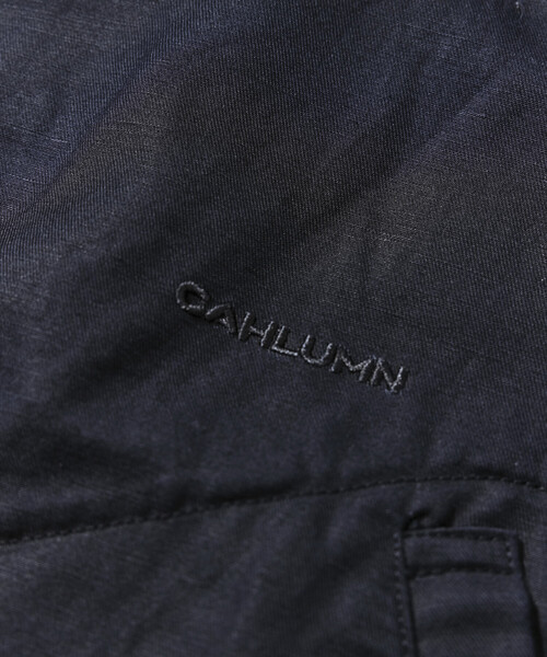 CAHLUMN（カウラム）の「CAHLUMN/カウラム Cotton Linen Harrington Jacket/コットン リネン ハリントンジャケット（ブルゾン・メンズ・ネイビー/ベージュ・MEDIUM/LARGE/XX-LARGE/X-LARGE）」の5枚目の写真