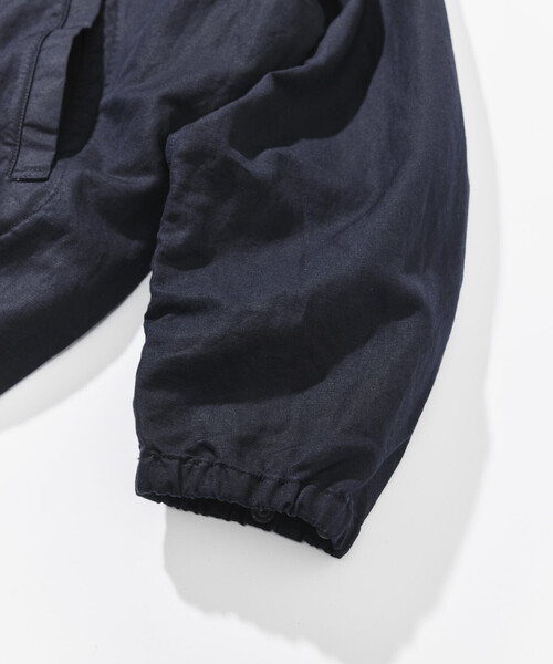 CAHLUMN（カウラム）の「CAHLUMN/カウラム Cotton Linen Harrington Jacket/コットン リネン ハリントンジャケット（ブルゾン・メンズ・ネイビー/ベージュ・MEDIUM/LARGE/XX-LARGE/X-LARGE）」の7枚目の写真