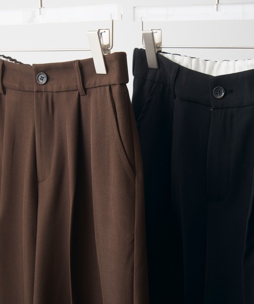 full/fill.(フルフィル)の「tuck long bermuda pants / タックロングバミューダパンツ(その他パンツ・レディース・ブラウン/ブラック・FREE)」の19枚目の写真