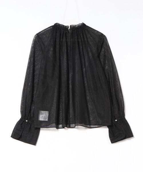 PICCIN PERLA(ピッチンペルラ)の「ダブルメッシュスタンドカラーブラウス(シャツ/ブラウス・レディース・ブラック・M)」の20枚目の写真