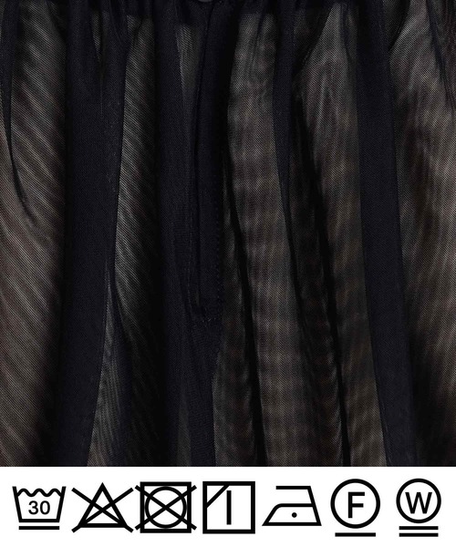 PICCIN PERLA(ピッチンペルラ)の「ダブルメッシュスタンドカラーブラウス(シャツ/ブラウス・レディース・ブラック・M)」の19枚目の写真