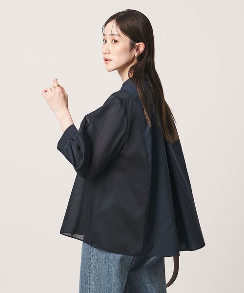 シアー コンビ フレア シャツ（シャツ/ブラウス）｜UNITED ARROWS