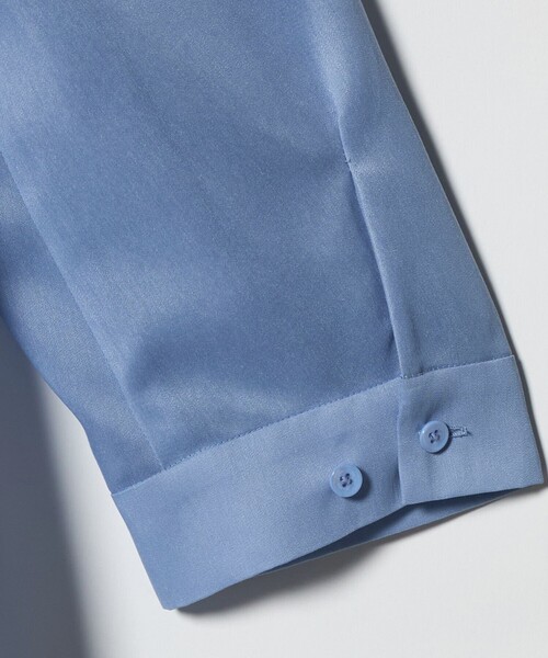 UNITED ARROWS(ユナイテッドアローズ)の「シアー コンビ フレア シャツ(シャツ/ブラウス・レディース・オフホワイト/ライトブルー/ネイビー・FREE)」の5枚目の写真