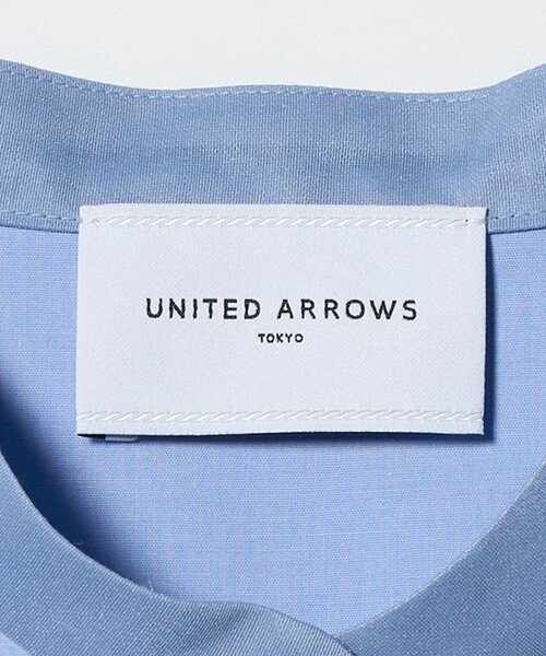 UNITED ARROWS(ユナイテッドアローズ)の「シアー コンビ フレア シャツ(シャツ/ブラウス・レディース・オフホワイト/ライトブルー/ネイビー・FREE)」の15枚目の写真