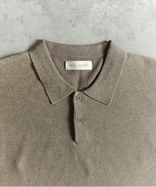 many men many mind(メニーメンメニーマインド)の「MANYMENMANYMINDS / スノーウォッシュニットポロシャツ(ニット/セーター・メンズ・ベージュ/ネイビー/ブラック・LARGE/X-LARGE/MEDIUM)」の11枚目の写真