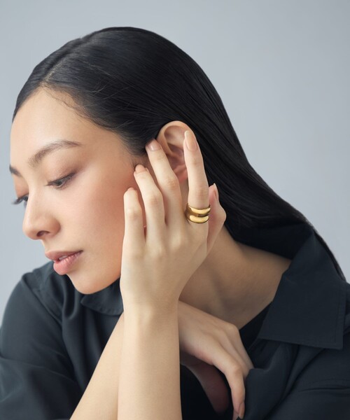 Jouete（ジュエッテ）の「[ジェンダレス] リング ボールド（リング・レディース・ブラウン・15号/11号/13号/17号）」の4枚目の写真
