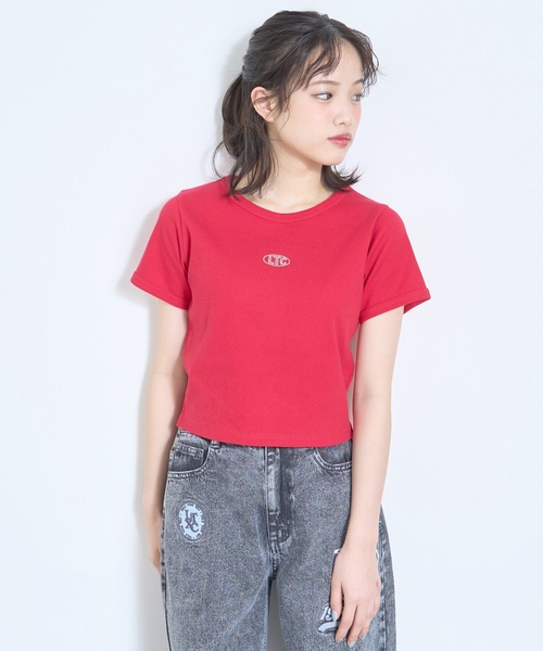 LOVETOXIC（ラブトキシック）の「【抗菌防臭】テレコ半袖T（Tシャツ/カットソー・キッズ・イエロー/ブラック/レッド/トップグレー/オフホワイト・S:140cm/130cm/M:150cm/L:160cm）」の10枚目の写真