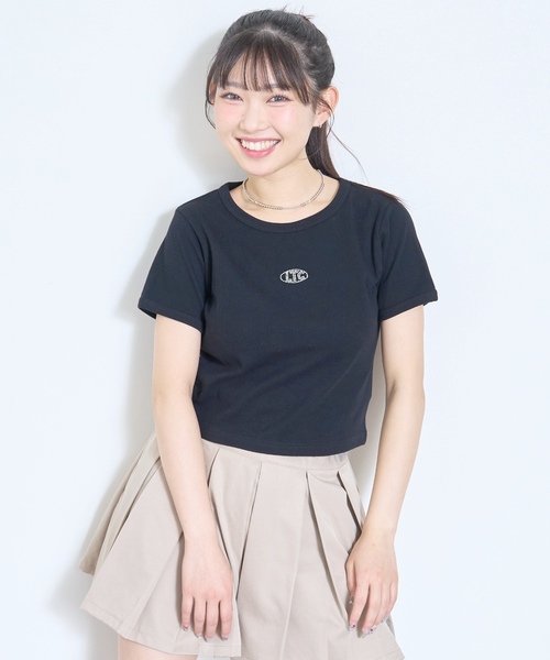 LOVETOXIC（ラブトキシック）の「【抗菌防臭】テレコ半袖T（Tシャツ/カットソー・キッズ・イエロー/ブラック/レッド/トップグレー/オフホワイト・S:140cm/130cm/M:150cm/L:160cm）」の12枚目の写真