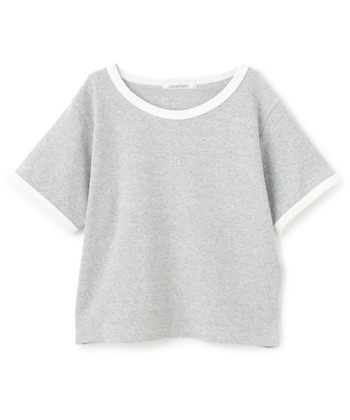 LOVETOXIC（ラブトキシック）の「【抗菌防臭】テレコ半袖T（Tシャツ/カットソー・キッズ・イエロー/ブラック/レッド/トップグレー/オフホワイト・S:140cm/130cm/M:150cm/L:160cm）」の17枚目の写真