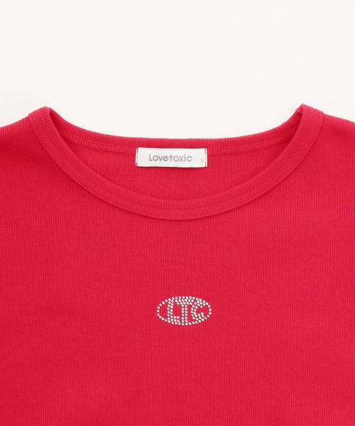 LOVETOXIC（ラブトキシック）の「【抗菌防臭】テレコ半袖T（Tシャツ/カットソー・キッズ・イエロー/ブラック/レッド/トップグレー/オフホワイト・S:140cm/130cm/M:150cm/L:160cm）」の21枚目の写真