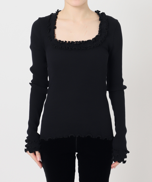 Opera SPORT(オペラスポーツ)の「【OPERA SPORT/オペラスポーツ】ROSIE SEAMLESS TOP(Tシャツ/カットソー・レディース・ブラック・FREE)」の8枚目の写真
