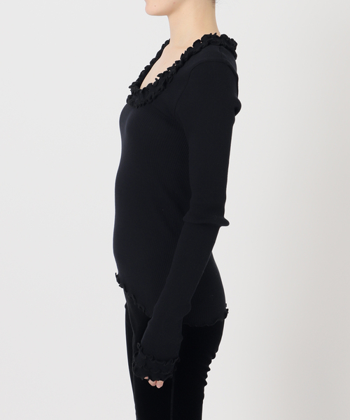 Opera SPORT(オペラスポーツ)の「【OPERA SPORT/オペラスポーツ】ROSIE SEAMLESS TOP(Tシャツ/カットソー・レディース・ブラック・FREE)」の9枚目の写真