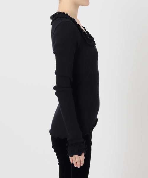 Opera SPORT(オペラスポーツ)の「【OPERA SPORT/オペラスポーツ】ROSIE SEAMLESS TOP(Tシャツ/カットソー・レディース・ブラック・FREE)」の11枚目の写真