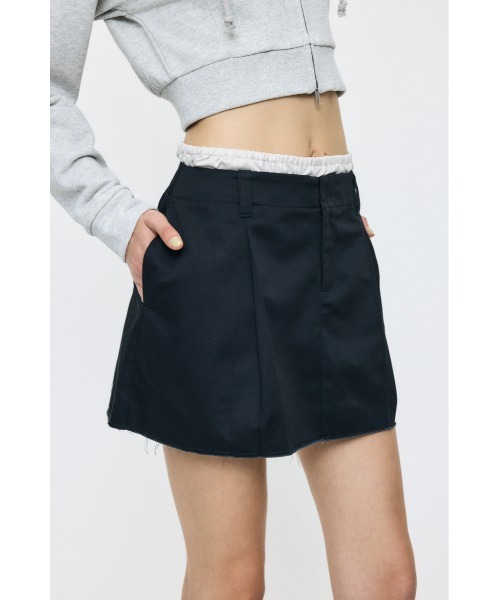 MOUSSY(マウジー)の「LAYER ミニスカート(スカート・レディース・ベージュ/ブラック・1/2)」の16枚目の写真