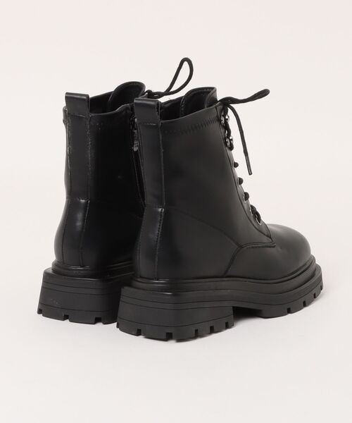 VIBGYOR（ヴィブジョー）の「【DUSTO】"レディース 編み上げブーツ"(MA)（ブーツ・レディース・ブラック・23.5/24/23）」の2枚目の写真