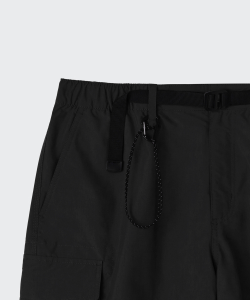 MUSINSA STANDARD（ムシンサスタンダード）の「[シティレジャー] NPベルト付きカーゴショーツ [ブラック]（その他パンツ・メンズ・その他・26/27/28/29/30/31/32/33/34/36/38/40/42）」の5枚目の写真