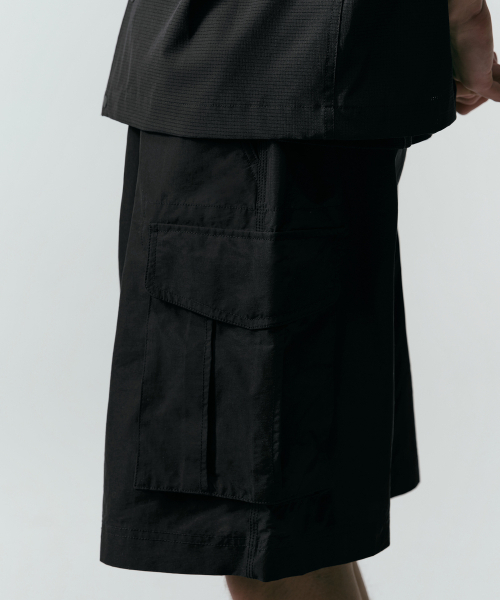 MUSINSA STANDARD（ムシンサスタンダード）の「[シティレジャー] NPベルト付きカーゴショーツ [ブラック]（その他パンツ・メンズ・その他・26/27/28/29/30/31/32/33/34/36/38/40/42）」の7枚目の写真