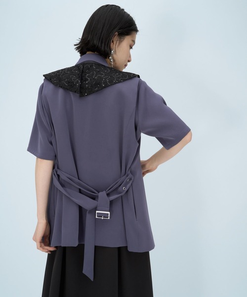 HARE（ハレ）の「トロミミドルベスト(HARE)（ベスト・レディース・ブラック/パープル・FREE）」の14枚目の写真