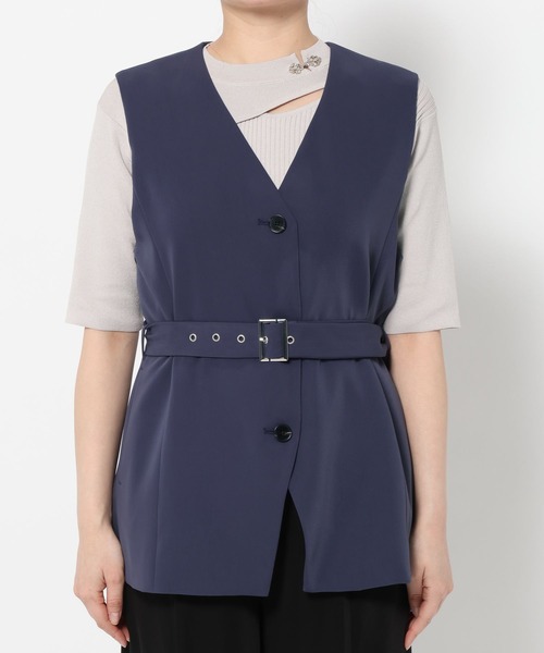 HARE（ハレ）の「トロミミドルベスト(HARE)（ベスト・レディース・ブラック/パープル・FREE）」の15枚目の写真