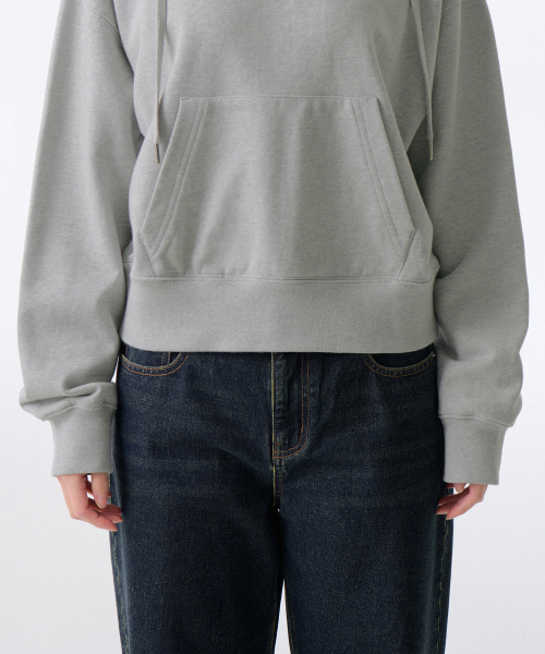 MUSINSA STANDARD WOMAN（ムシンサスタンダードウーマン）の「ウィメンズリラックスドストリングハーフジップスウェットシャツ[ミディアムグレー]（スウェット・レディース・その他・MEDIUM/LARGE/X-SMALL/SMALL）」の5枚目の写真