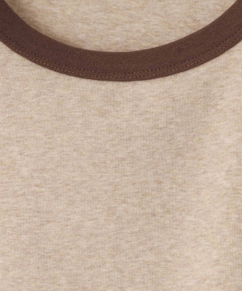 LOWRYS FARM(ローリーズファーム)の「リンガーTEE 638394(Tシャツ/カットソー・レディース・ベージュ/グレー系その他5/グレー系その他2/チャコールグレー・FREE)」の12枚目の写真