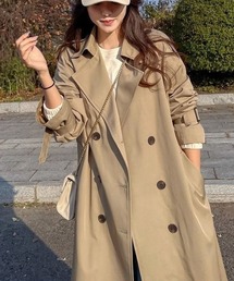 LUCPY（ラクピー）の「ベーシックロングトレンチコート（トレンチコート）」