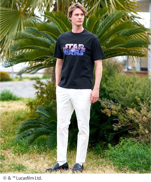 DRESSTERIOR(ドレステリア)の「◆【接触冷感】STAR WARS ロゴTシャツ(Tシャツ/カットソー・メンズ・ホワイト/ブラック・90/91/92/94)」の4枚目の写真