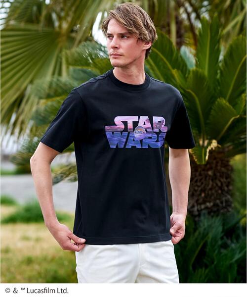 DRESSTERIOR(ドレステリア)の「◆【接触冷感】STAR WARS ロゴTシャツ(Tシャツ/カットソー・メンズ・ホワイト/ブラック・90/91/92/94)」の7枚目の写真