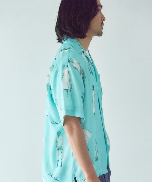 Schott(ショット)の「Schott×MARILYN MONROE RAYON SHIRT(シャツ/ブラウス・メンズ・サックスブルー/ピンク・XL/L/M)」の3枚目の写真