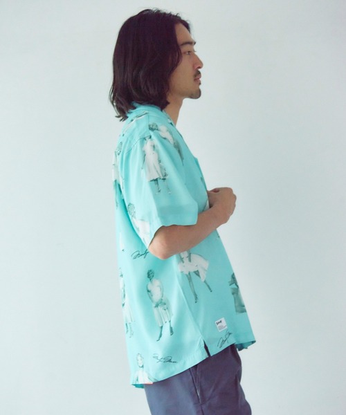 Schott(ショット)の「Schott×MARILYN MONROE RAYON SHIRT(シャツ/ブラウス・メンズ・サックスブルー/ピンク・XL/L/M)」の7枚目の写真