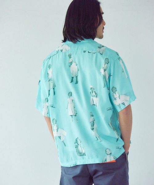 Schott(ショット)の「Schott×MARILYN MONROE RAYON SHIRT(シャツ/ブラウス・メンズ・サックスブルー/ピンク・XL/L/M)」の9枚目の写真