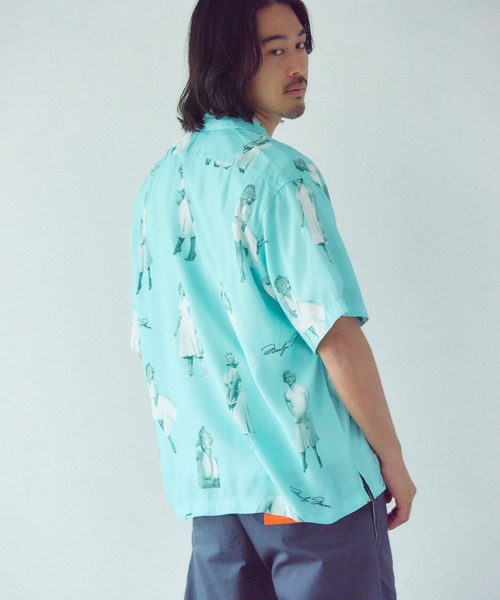 Schott(ショット)の「Schott×MARILYN MONROE RAYON SHIRT(シャツ/ブラウス・メンズ・サックスブルー/ピンク・XL/L/M)」の10枚目の写真
