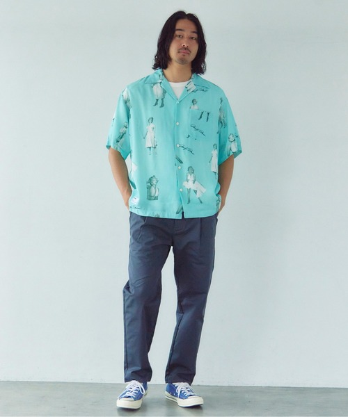 Schott(ショット)の「Schott×MARILYN MONROE RAYON SHIRT(シャツ/ブラウス・メンズ・サックスブルー/ピンク・XL/L/M)」の11枚目の写真