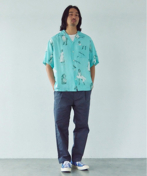 Schott(ショット)の「Schott×MARILYN MONROE RAYON SHIRT(シャツ/ブラウス・メンズ・サックスブルー/ピンク・XL/L/M)」の12枚目の写真