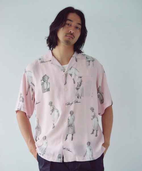 Schott(ショット)の「Schott×MARILYN MONROE RAYON SHIRT(シャツ/ブラウス・メンズ・サックスブルー/ピンク・XL/L/M)」の22枚目の写真