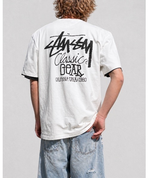 STUSSY（ステューシー）の「【STUSSY】ステューシー/ CLASSIC GEAR HALF T-SHIRTS / 1905084（Tシャツ/カットソー・メンズ・ホワイト/ブラック・MEDIUM/X-LARGE/LARGE）」の2枚目の写真