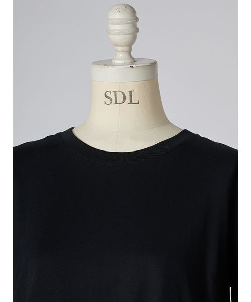 SNIDEL(スナイデル)の「【ZOZO/USAGI ONLINE限定】リボンドッキングTシャツ(Tシャツ/カットソー・レディース・ホワイト/その他/ブラック/ネイビー・F)」の11枚目の写真