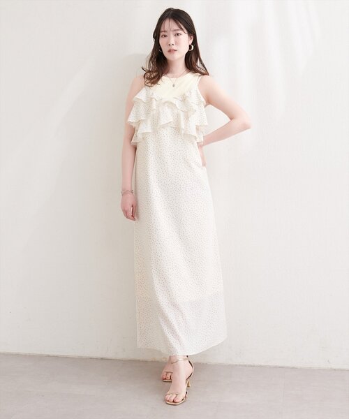 natural couture（ナチュラルクチュール）の「ラッフルフリルキャミワンピース（ワンピース・レディース・その他2/その他1・FREE）」の7枚目の写真
